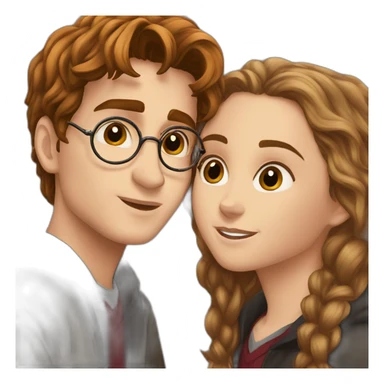 harry-potter-kissing-hermione sticker
