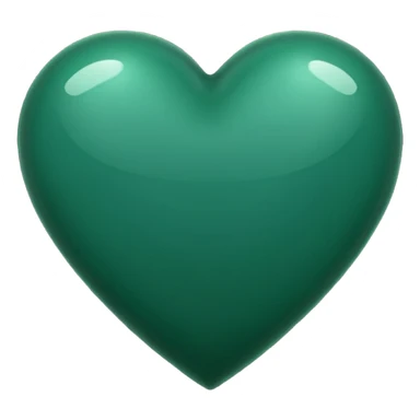 dark green heart emoji sticker