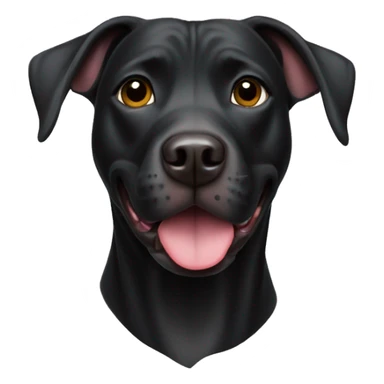 Black lab pit bull mix  sticker