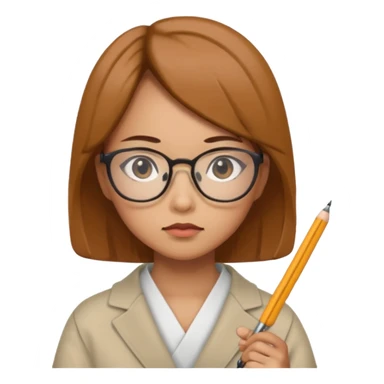 i need an image of a japanese woman analyst sticker
