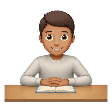 niño montado en una mesa sticker