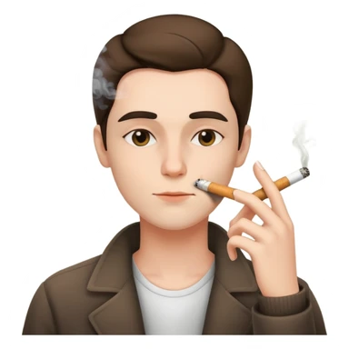 personne qui fume  sticker