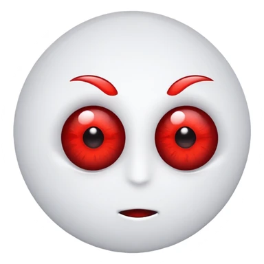 Red eyes/low emoji  sticker