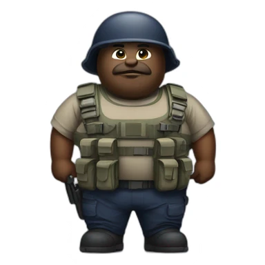 Fat navy seal sticker