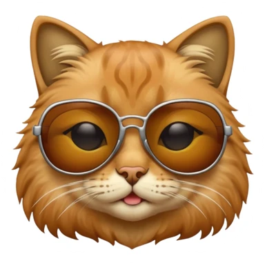 Cat wearing sunglasses sticker