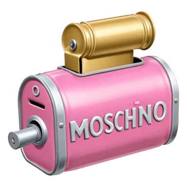 Moschino style spam can shoe sculpture  sticker