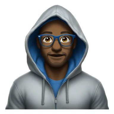 Detroit lion wearing hoodie and glasses in dark alley sticker