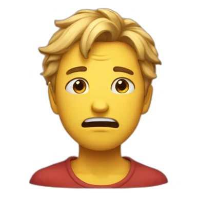 tearing up from stress funny dramatic sticker