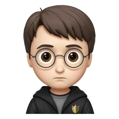 harry potter sad face funko pop style cute sticker