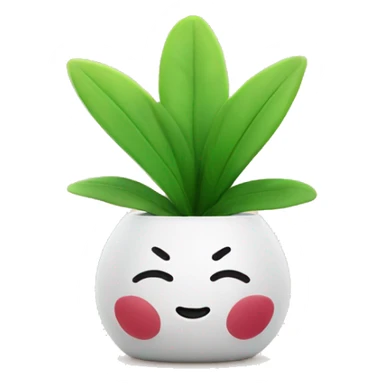 cute thankful plant powered diffuser  sticker