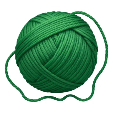Rolled Yarn Ball green sticker