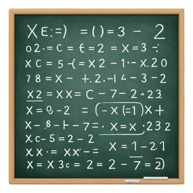 math formula on a chalkboard sticker