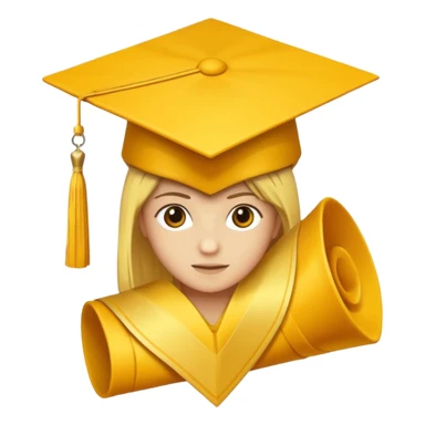 sobre manila amarillo con un logo de graduación 2017 sticker