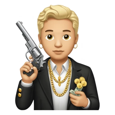 Ted Tiktok money gun "Sugar Daddy" titled sticker