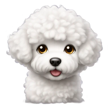 Bichon frise puppy sticker