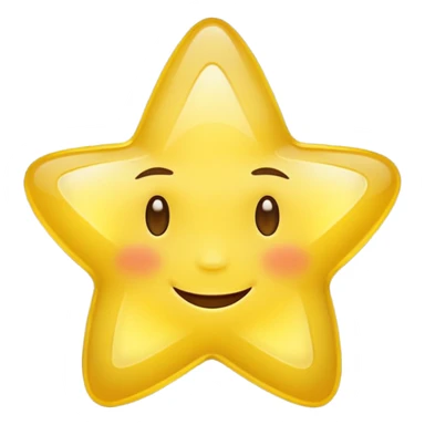 A star emoji smiling softly and eyes closed sticker
