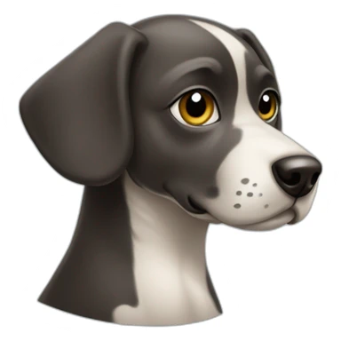 Spottie the telegram mascot dog sticker