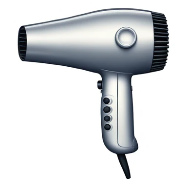 Outline of a hairdryer in a blueprint drawing sticker
