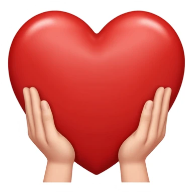 Un  cœur avec les mains et un M à l’intérieur  sticker