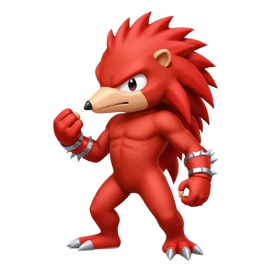 Sonic the hedgehog: Knuckles the echidna sticker