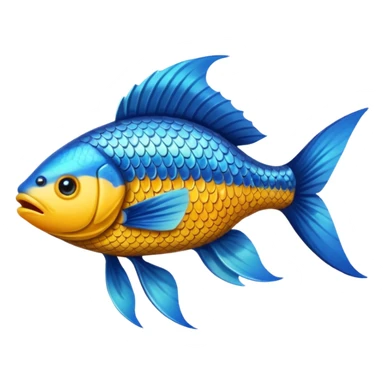 High resolution of  full body fish without distorted , no extra hybrid sticker