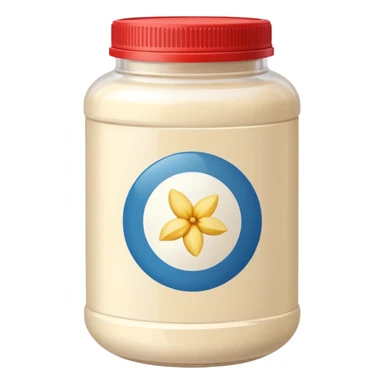 vanilla protein powder jar labeled vanilla picture icon sticker