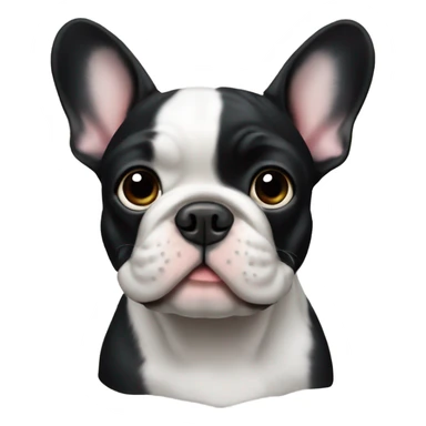 French bulldog black sticker