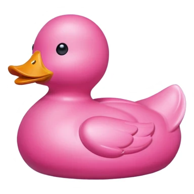 pink toy duck sticker