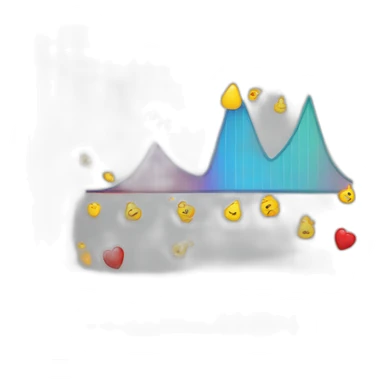 ascending graph with alerts sticker