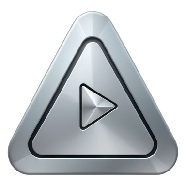 Troj uhelník jako play button sticker