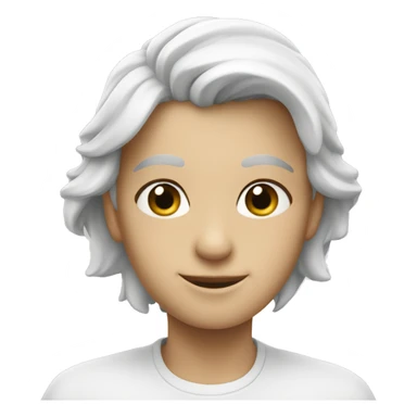 Corazon blanco con detalles sticker