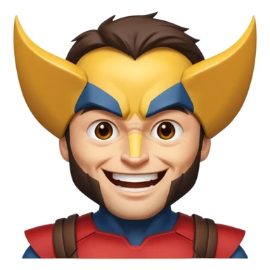 Wolverine is laughing  sticker
