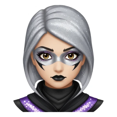 Glitter assassin sticker