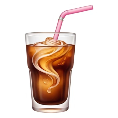 Rose Cold brew mini glas coffee  sticker