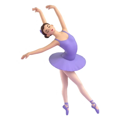 ballet dancer in arabesque pose, elegant and graceful sticker