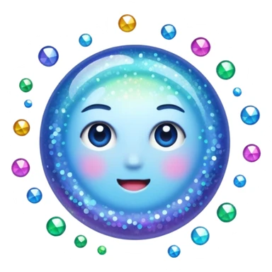 glitter lumen sticker