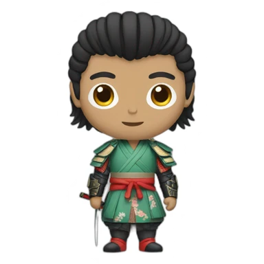 Samurai wearing gucci sticker