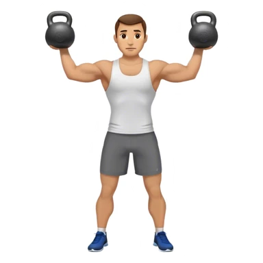 man Kettlebell Exercises sticker