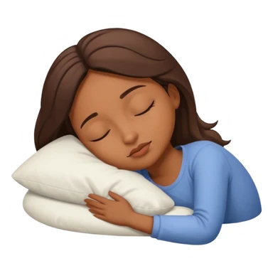 menina morena dormindo sticker