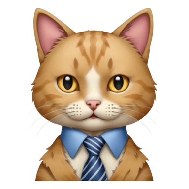 Cat wearing ripped ties  sticker
