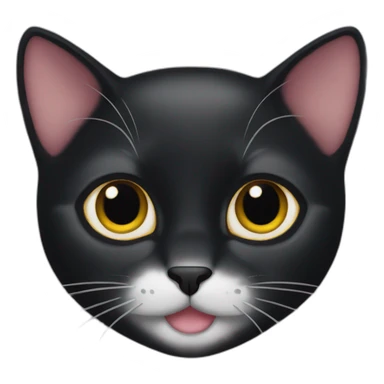 black cat named vinny sticker