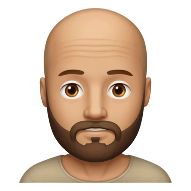 men without winkles with beard almost bald not so old sticker