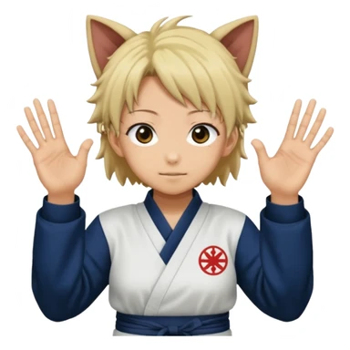 Megumi divine dogs hands sign from jujutsu kaisen  sticker