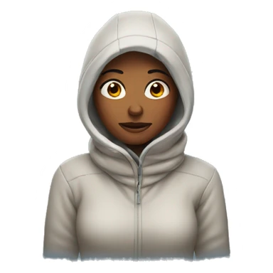 Woman in Cold temperatures sticker