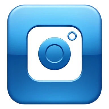 Instagram blue thick meta  symbol sticker