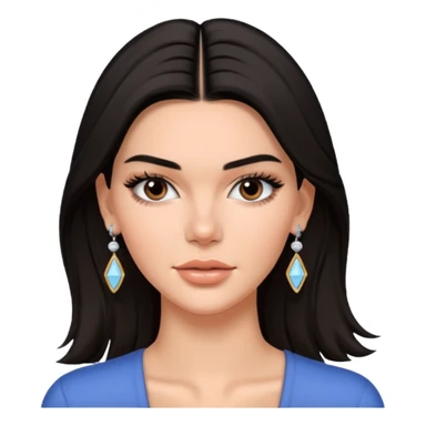 kendall jenner with earrings sticker