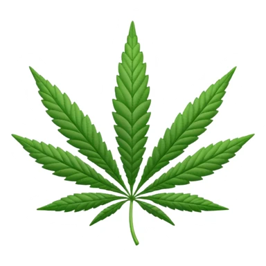 white marijuana icon sticker