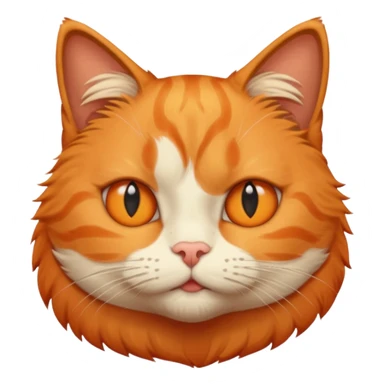 orange cat missing his right eye sticker