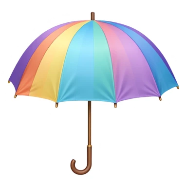 Pastel rainbow umbrella  sticker