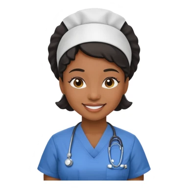 nurse black woman sticker